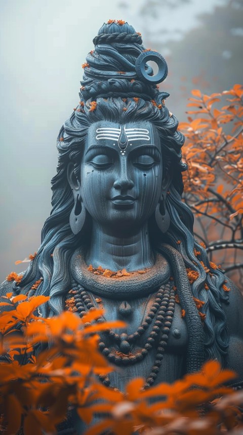 Mahadev Shiva Lord Hara Hindu Aesthetic Artwork Design (183)