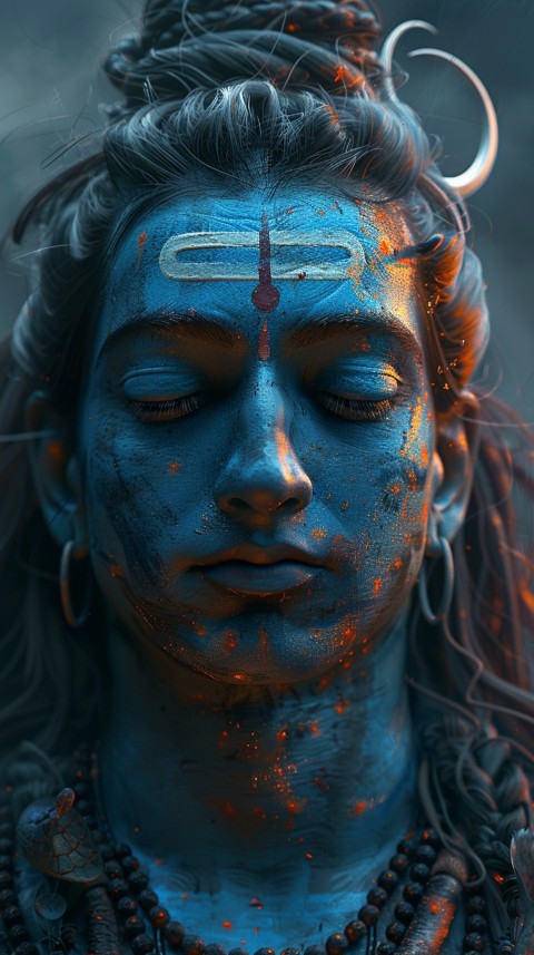 Mahadev Shiva Lord Hara Hindu Aesthetic Artwork Design (199)