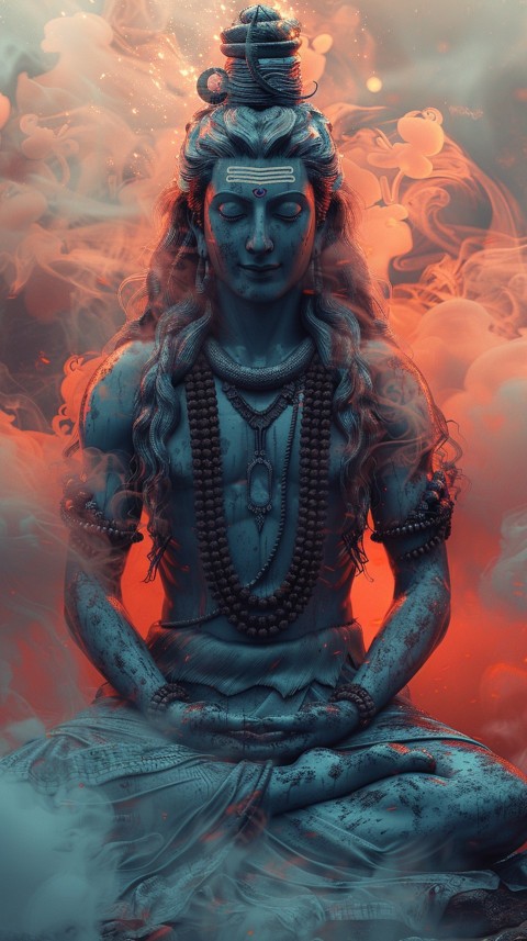 Mahadev Shiva Lord Hara Hindu Aesthetic Artwork Design (195)