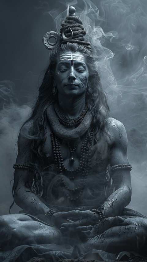 Mahadev Shiva Lord Hara Hindu Aesthetic Artwork Design (216)