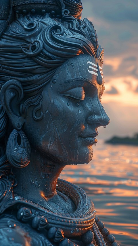 Mahadev Shiva Lord Hara Hindu Aesthetic Artwork Design (214)