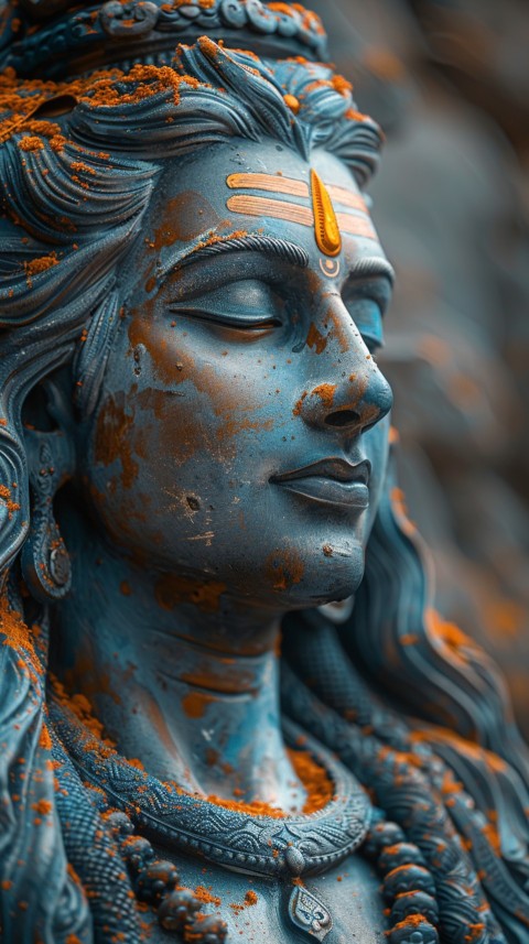 Mahadev Shiva Lord Hara Hindu Aesthetic Artwork Design (203)