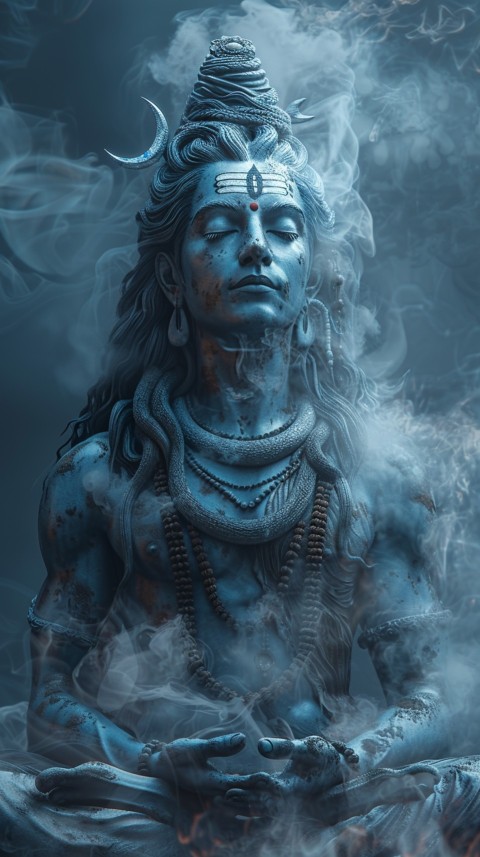 Mahadev Shiva Lord Hara Hindu Aesthetic Artwork Design (300)