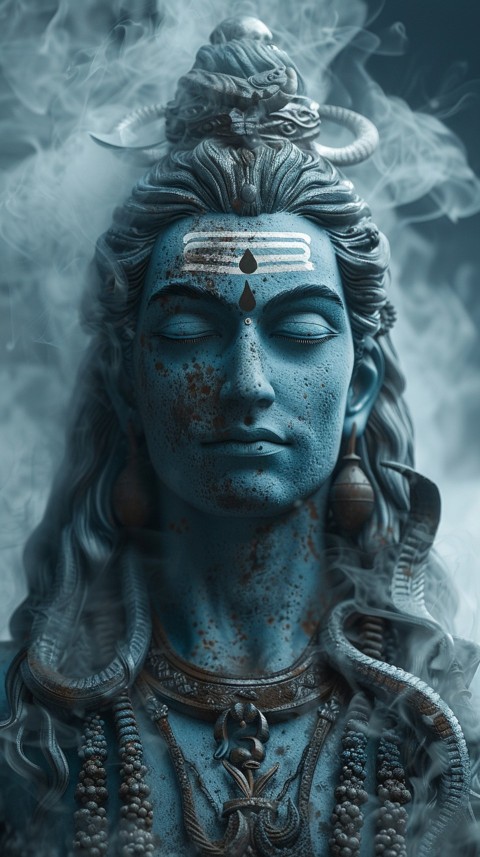 Mahadev Shiva Lord Hara Hindu Aesthetic Artwork Design (283)