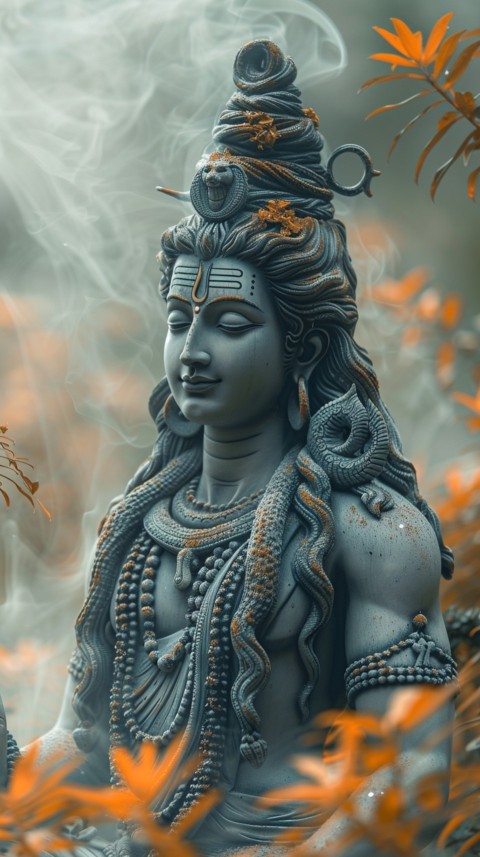 Mahadev Shiva Lord Hara Hindu Aesthetic Artwork Design (303)