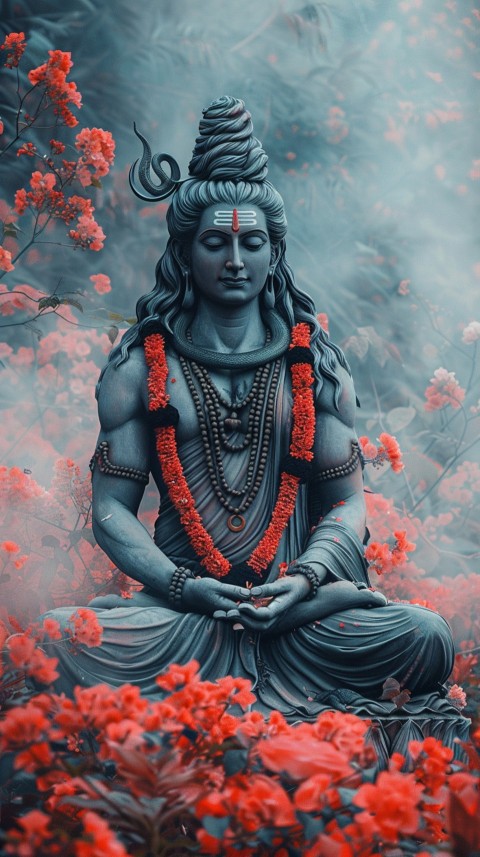 Mahadev Shiva Lord Hara Hindu Aesthetic Artwork Design (337)