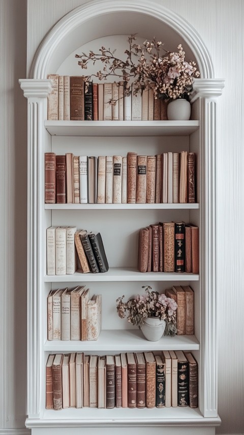 Neat Bookshelf with Minimal Decor – Feminine Blogger Aesthetic (5)