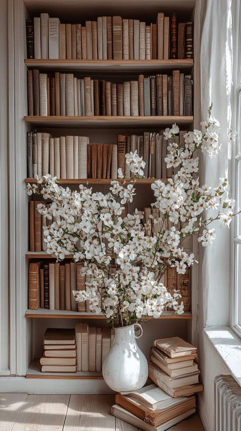 Neat Bookshelf with Minimal Decor – Feminine Blogger Aesthetic (3)