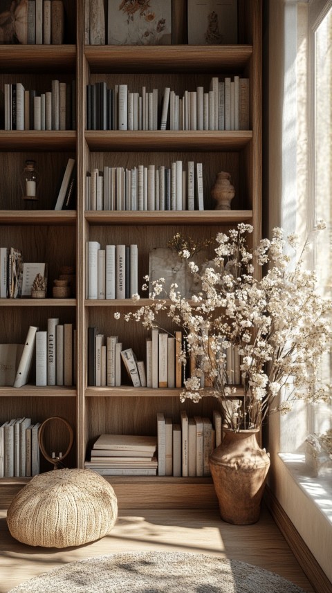 Neat Bookshelf with Minimal Decor – Feminine Blogger Aesthetic (16)