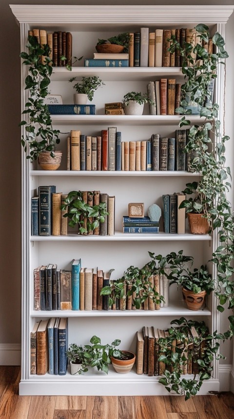 Neat Bookshelf with Minimal Decor – Feminine Blogger Aesthetic (1)