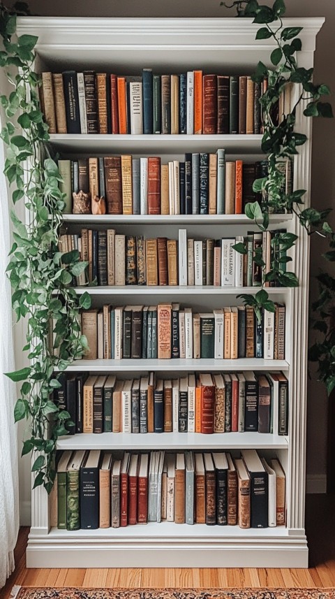 Neat Bookshelf with Minimal Decor – Feminine Blogger Aesthetic (2)