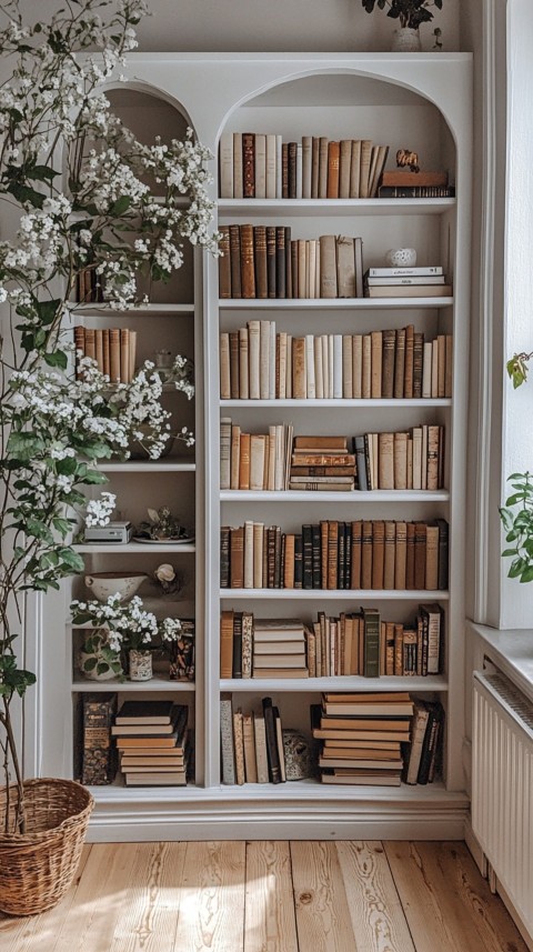 Neat Bookshelf with Minimal Decor – Feminine Blogger Aesthetic (21)