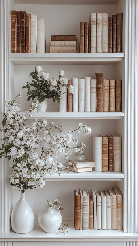 Neat Bookshelf with Minimal Decor – Feminine Blogger Aesthetic (38)