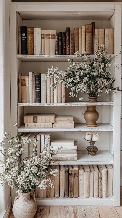 Neat Bookshelf with Minimal Decor – Feminine Blogger Aesthetic (28)