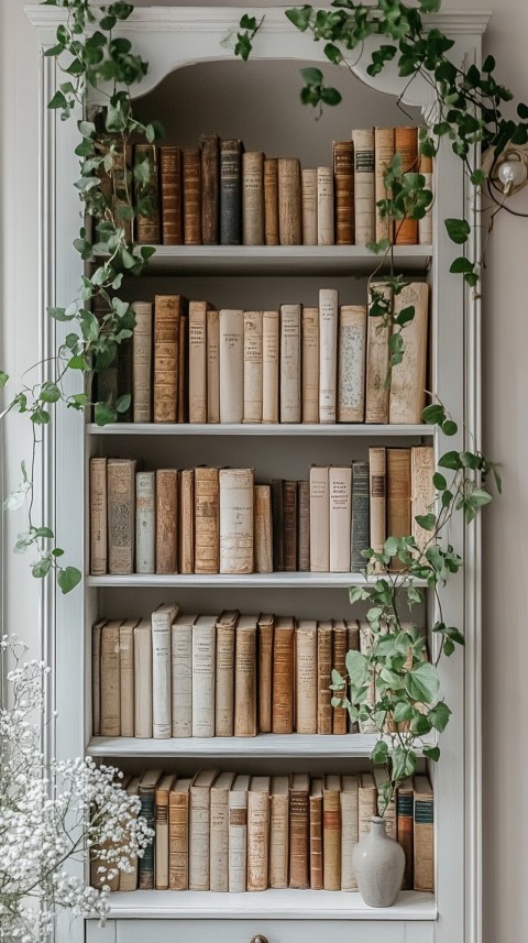 Neat Bookshelf with Minimal Decor – Feminine Blogger Aesthetic (25)