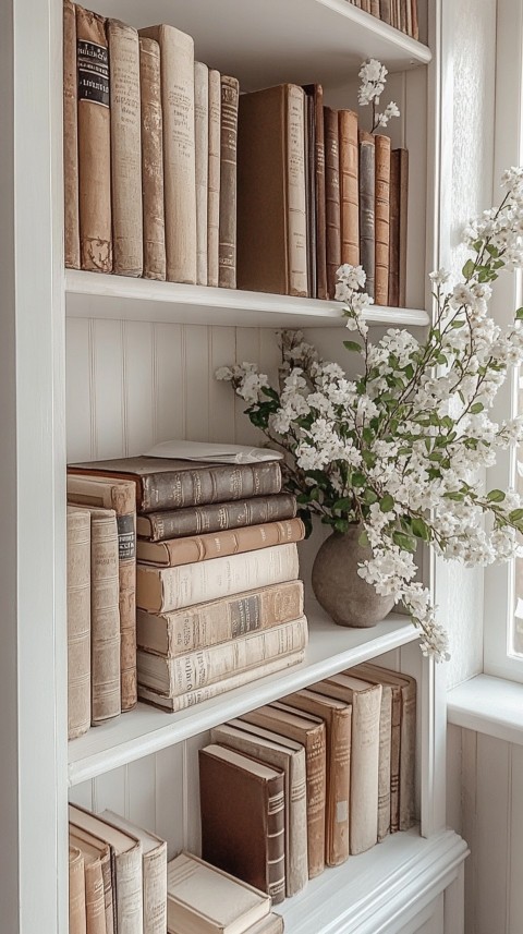 Neat Bookshelf with Minimal Decor – Feminine Blogger Aesthetic (42)