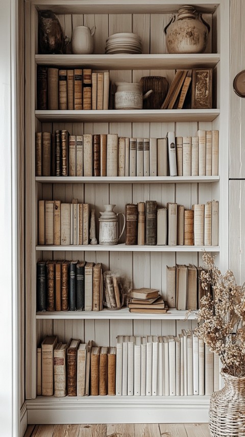 Neat Bookshelf with Minimal Decor – Feminine Blogger Aesthetic (57)