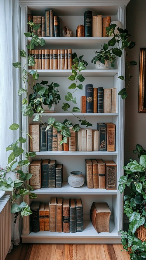 Neat Bookshelf with Minimal Decor – Feminine Blogger Aesthetic (43)