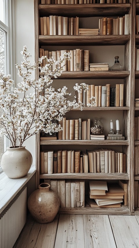 Neat Bookshelf with Minimal Decor – Feminine Blogger Aesthetic (50)