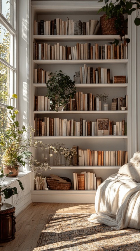 Neat Bookshelf with Minimal Decor – Feminine Blogger Aesthetic (48)