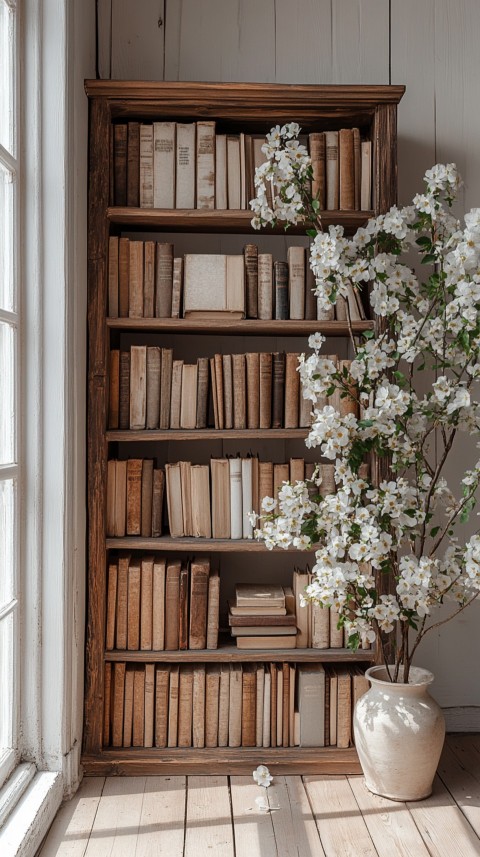 Neat Bookshelf with Minimal Decor – Feminine Blogger Aesthetic (58)