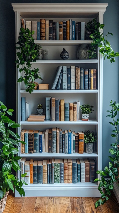 Neat Bookshelf with Minimal Decor – Feminine Blogger Aesthetic (47)