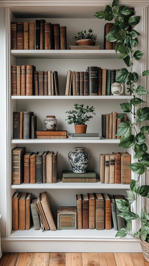 Neat Bookshelf with Minimal Decor – Feminine Blogger Aesthetic (66)