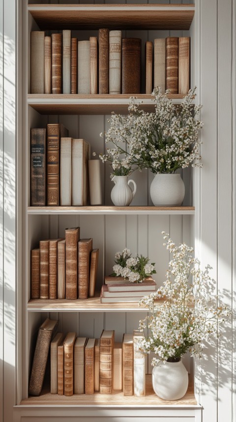 Neat Bookshelf with Minimal Decor – Feminine Blogger Aesthetic (83)