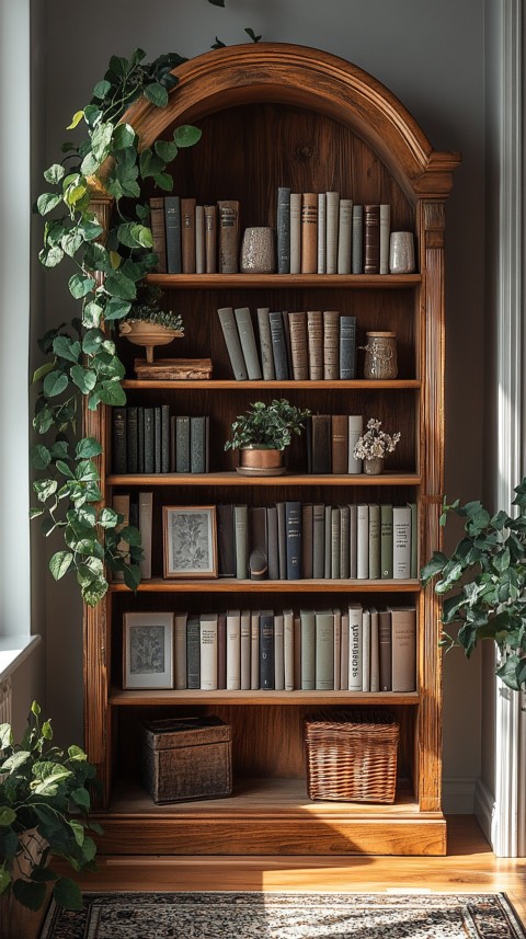 Neat Bookshelf with Minimal Decor – Feminine Blogger Aesthetic (94)