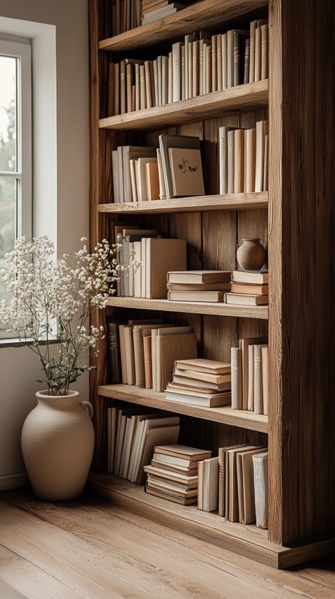 Neat Bookshelf with Minimal Decor – Feminine Blogger Aesthetic (107)