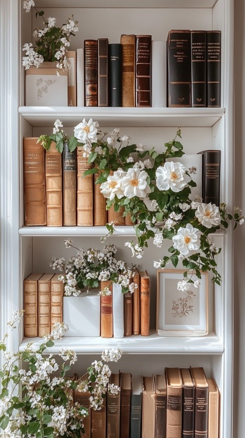 Neat Bookshelf with Minimal Decor – Feminine Blogger Aesthetic (138)