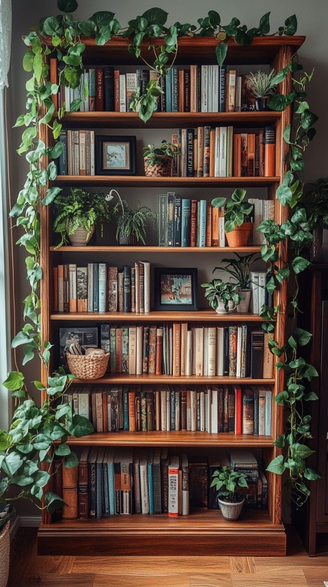 Neat Bookshelf with Minimal Decor – Feminine Blogger Aesthetic (137)