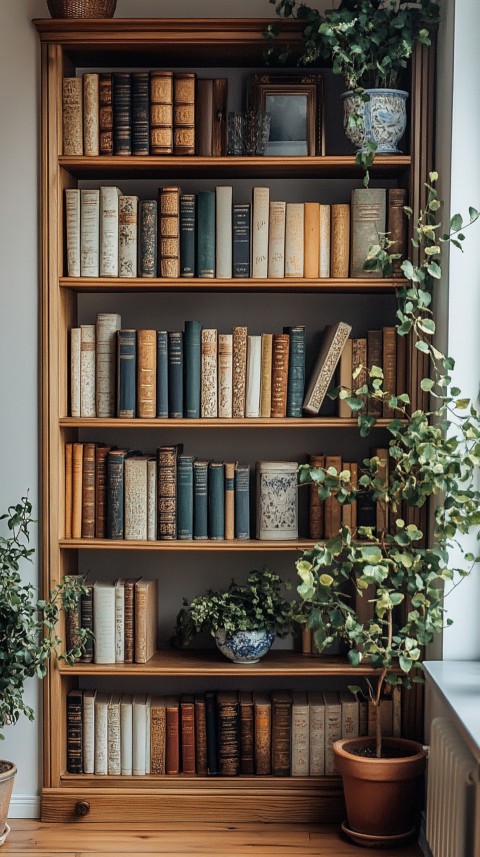 Neat Bookshelf with Minimal Decor – Feminine Blogger Aesthetic (133)