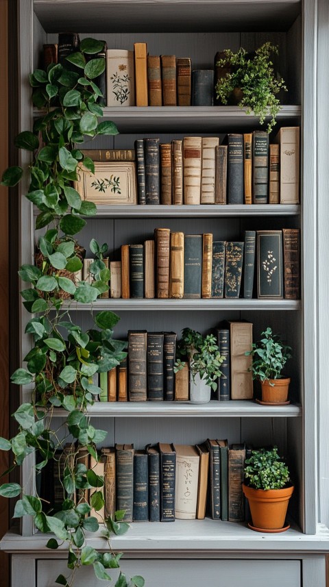 Neat Bookshelf with Minimal Decor – Feminine Blogger Aesthetic (142)