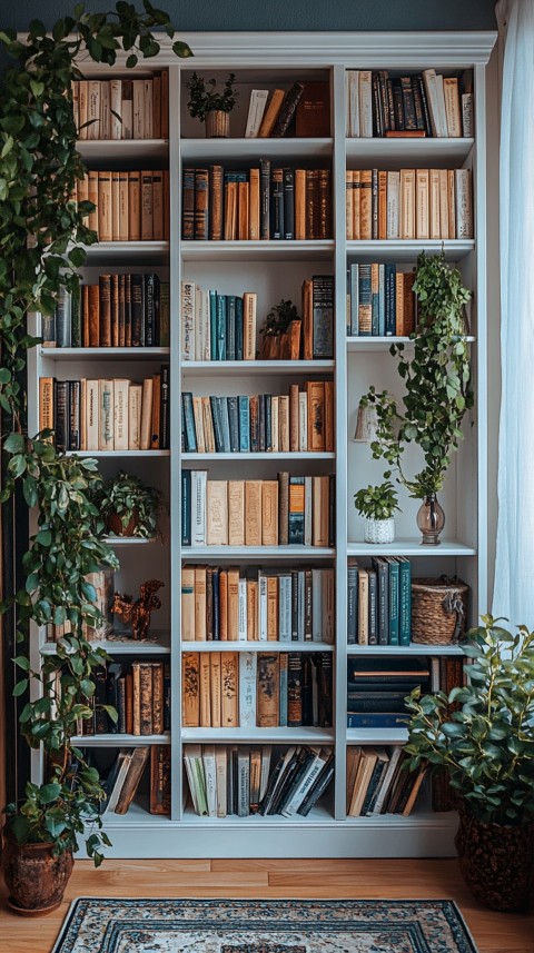 Neat Bookshelf with Minimal Decor – Feminine Blogger Aesthetic (145)