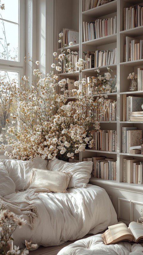 Neat Bookshelf with Minimal Decor – Feminine Blogger Aesthetic (172)