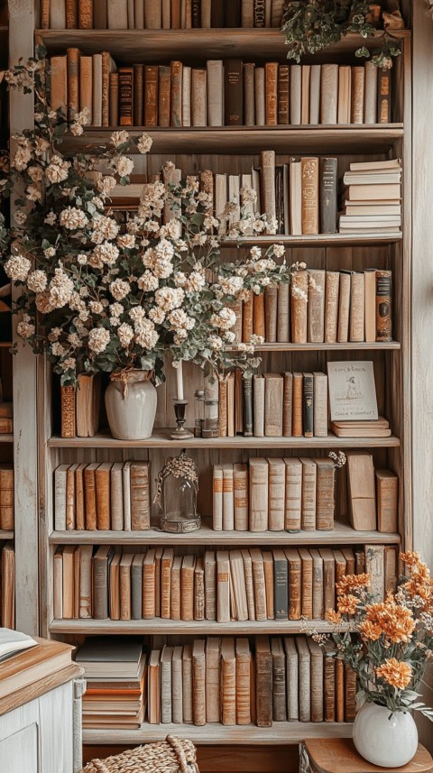 Neat Bookshelf with Minimal Decor – Feminine Blogger Aesthetic (186)