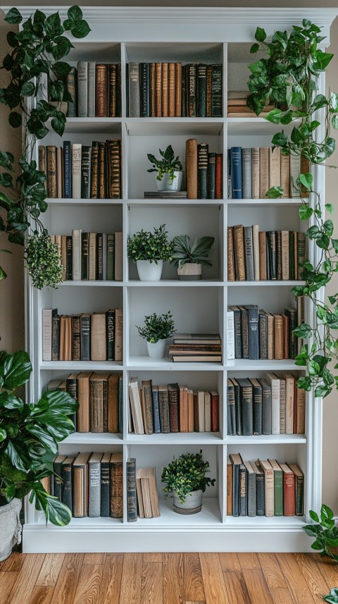 Neat Bookshelf with Minimal Decor – Feminine Blogger Aesthetic (220)