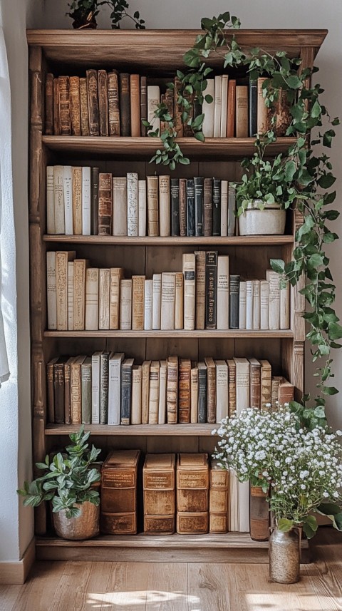 Neat Bookshelf with Minimal Decor – Feminine Blogger Aesthetic (344)