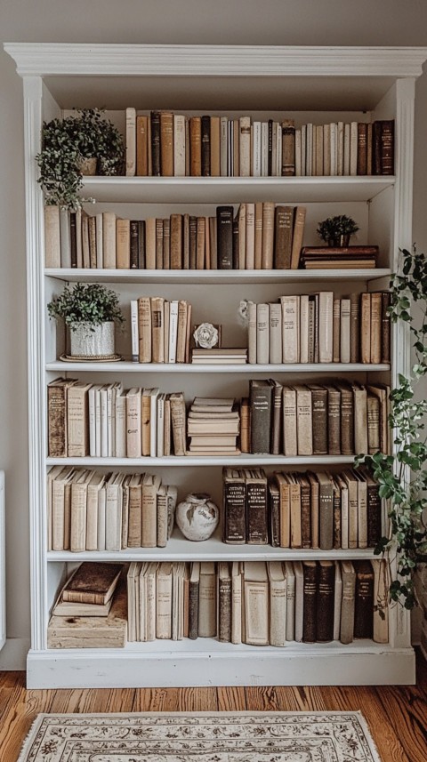 Neat Bookshelf with Minimal Decor – Feminine Blogger Aesthetic (371)