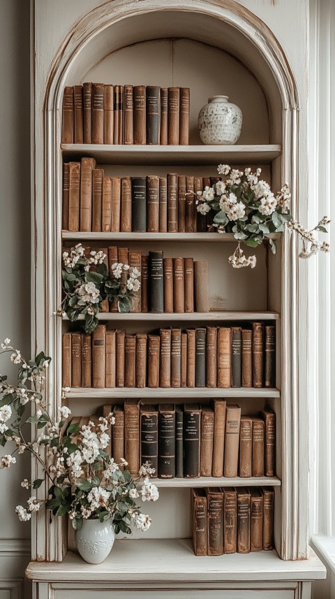 Neat Bookshelf with Minimal Decor – Feminine Blogger Aesthetic (396)