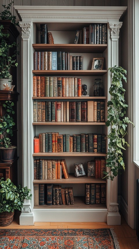 Neat Bookshelf with Minimal Decor – Feminine Blogger Aesthetic (375)