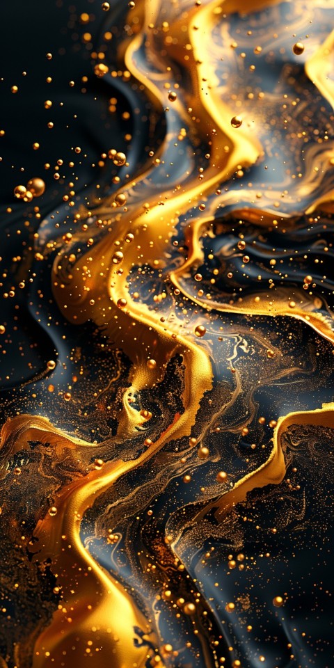 Black and gold abstract Design Art background aesthetic (518)