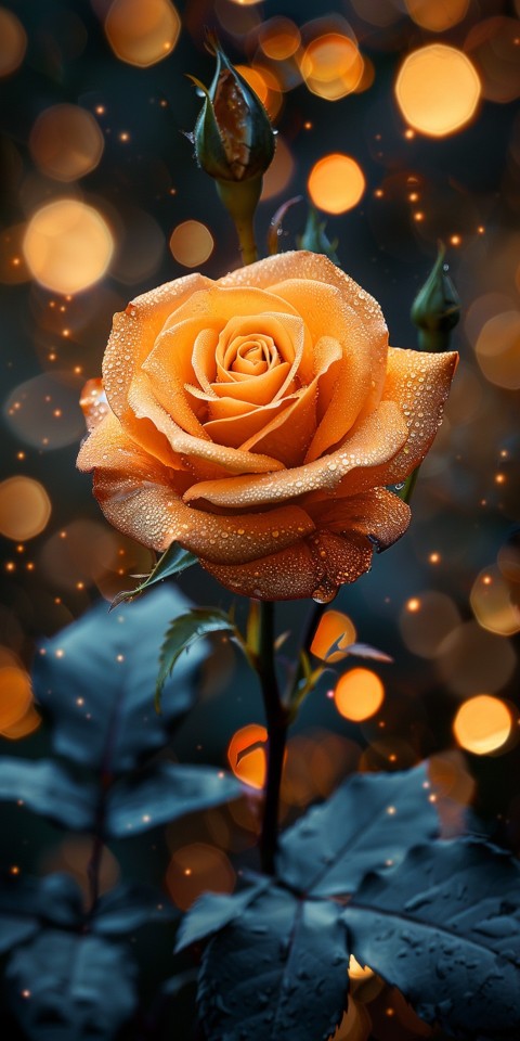 Beautiful Gold Rose Flowers Black and Yellow Aesthetics (19)